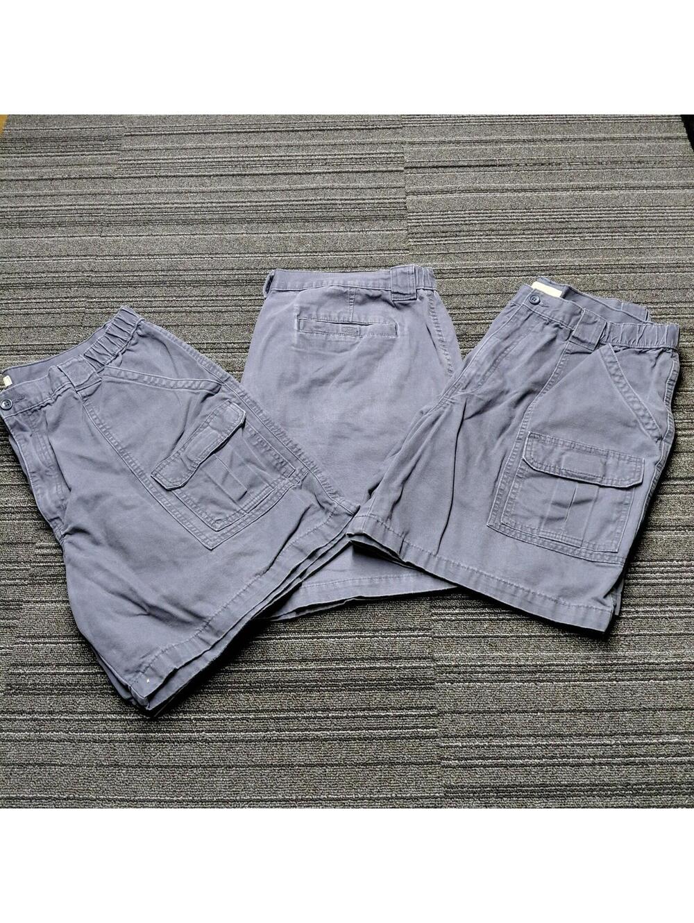 Lot of 3 Savane Cargo Shorts Mens Size 36 Blue Casual Outdoor